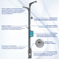 Cột Đèn Đường Thông Minh ZALAA ZL-SMARTPOLE18 Tích Hợp Đa Năng | Giải Pháp Chiếu Sáng Đô Thị