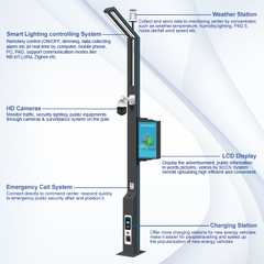 Cột Đèn Đường Thông Minh ZALAA ZL-SMARTPOLE17 Tích Hợp Camera, Wifi & LCD