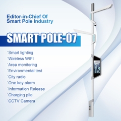 Cột Đèn Đường Thông Minh ZALAA ZL-POLE07: Nền Tảng Trạm Sạc & An Ninh Smart City