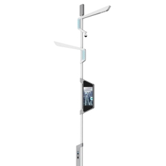 Cột Đèn Đường Thông Minh ZALAA ZL-POLE07: Nền Tảng Trạm Sạc & An Ninh Smart City