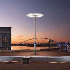 Cột Đèn Đường Thông Minh ZALAA SMART POLE-09 Tích Hợp Mạng 4G, Camera & Trạm Sạc
