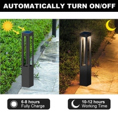 Đèn Cột Sân Vườn Năng Lượng Mặt Trời Thông Minh ZALAA ZL-LIZ-F (IP65, 5W)