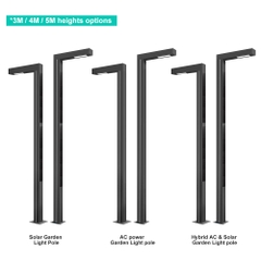 Cột Đèn Sân Vườn Năng Lượng Mặt Trời Lắp Ghép Đa Sắc ZL-001C3 Cao Cấp – Giải Pháp Chiếu Sáng ZALAA Jsc