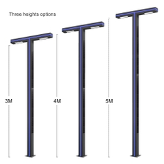 Cột Đèn Sân Vườn Năng Lượng Mặt Trời Thông Minh ZALAA ZL-001C4