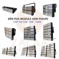Đèn Pha Sân Pickleball Giá Rẻ - Kiểu ghép Module Chip COB, Công suất OEM từ 50W đến 1000W