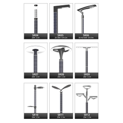 Cột Đèn Tấm Pin Năng Lượng Mặt Trời Thẳng Đứng Vertical Solar Light ZSR-05 30W H4,4M+2M