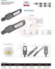 Đèn Đường LED OEM Philips Meanwell 100W, 120W, 150W, 200W Mã GG-STL013 ZALAA