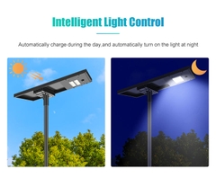 Đèn Đường Năng Lượng Mặt Trời Tích Hợp ZALAA ZL-HDC02 Thông Minh