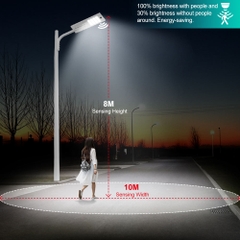 Đèn Đường Năng Lượng Mặt Trời Liền Thể ZALAA Jsc ZL-SE-TT-S - Tích Hợp Cảm Biến Thông Minh
