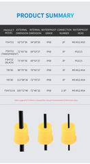 Hộp Nối Điện Chống Nước 3 Ngả Ngoài Trời IP68 - Linh kiện đèn led Zalaa