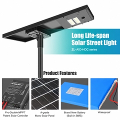 Đèn Đường Năng Lượng Mặt Trời Tích Hợp ZALAA ZL-HDC02 Thông Minh