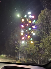 Cột Đèn Trang Trí Cây Thông 30 Tay Quả Cầu D200 Đủ Màu Sắc Cao 5M ZALAA