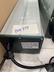 Bộ đèn đường năng lượng mặt trời 80w; Panel Mono 120w * 2 tấm; Battery Lithium 12.8V 100AH