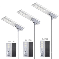 Đèn Đường Năng Lượng Mặt Trời Liền Thể ZALAA ZL-YT Cao Cấp (50W/60W/80W) – Giải Pháp Chiếu Sáng Thông Minh