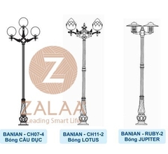 Đế Cột DC07 Banian - Chân Đế Cột Đèn Thép Gang Bền Bỉ Chịu Lực Cao