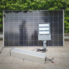 Bộ Đèn Đường Năng Lượng Mặt Trời 100W Kết Hợp // Điện Lưới AC220V ZALAA
