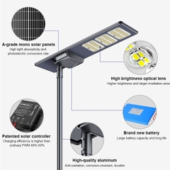 Đèn Đường Năng Lượng Mặt Trời Liền Thể ZALAA ZL-FY-CL Chiếu Sáng Đô Thị 220lm/W