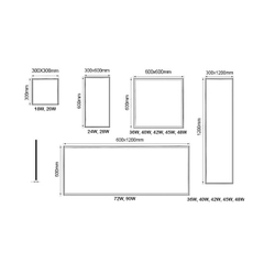 Đèn LED Panel ZALAA - Loại Âm Trần, Ốp Nổi, Hộp, Siêu Mỏng Không chói lóa, độ bền cao