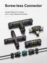 Cầu đấu nối 4 ngả cho dây điện đèn LED ngoài trời, Weichat EW-P20X, 450V, IP68 - Linh kiện đèn led Zalaa