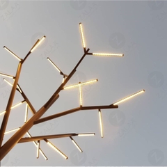 Cột Đèn Cây Cành Ống LED 3-8W/Cành thiết kế đẹp lạ trang trí Khuôn Viên Sân Vườn