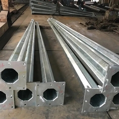 Cột Thép Mạ Kẽm Nhúng Nóng cho Cột Đèn Cao Áp từ 6-12m Tròn Côn / Bát Giác