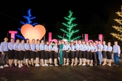 Cột Đèn LED Kiểu Dáng Cây Thông trang trí Trung Tâm Thương Mại ZALAA