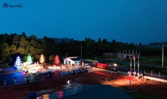 Cột Đèn LED Kiểu Dáng Cây Thông trang trí Trung Tâm Thương Mại ZALAA