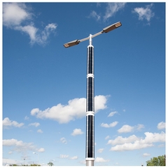 Cột Đèn Năng Lượng Mặt Trời Tấm Pin Dọc Thân Cột Vertical Solar Pole