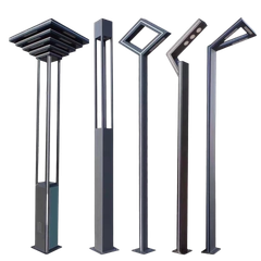 Cột Đèn Nhôm kiểu dáng hiện đại thắp sáng Công Viên, Sân Vườn, Khu Đô Thị Mới