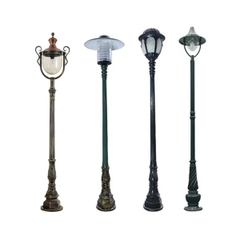 Cột Đèn Sân Vườn 1 Bóng chiếu sáng và trang trí cảnh quan cao từ 2m-5m ZALAA