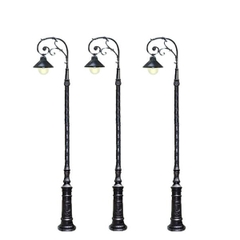 Cột Đèn Sân Vườn 1 Tay Đèn Mai Chiếu Thủy Cổ Điển cho Trụ cao từ 2m-5m ZALAA