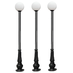 Cột Đèn Sân Vườn 1 Tay Quả Cầu D200, D300, D400 cho Trụ cao từ 2m-5m ZALAA