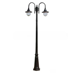 Cột Đèn Sân Vườn 2 Tay Đèn Mai Chiếu Thủy Cổ Điển cho Trụ cao từ 2m-5m ZALAA