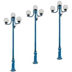 Cột Đèn Sân Vườn 4 Bóng chiếu sáng và trang trí cảnh quan cao từ 2m-5m ZALAA