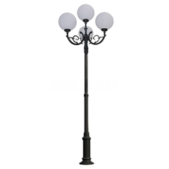 Cột Đèn Sân Vườn 4 Tay Quả Cầu D200, D300, D400 cho Trụ cao từ 2m-5m ZALAA