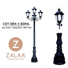 Trụ Cột Đèn Sân Vườn 4 Bóng Cao từ 2m-5m ZALAA | TỔNG HỢP