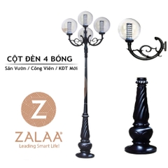 Trụ Cột Đèn Sân Vườn 4 Bóng Cao từ 2m-5m ZALAA | TỔNG HỢP