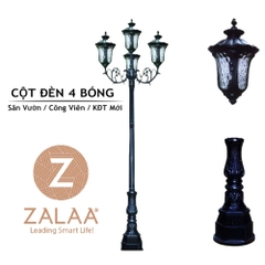 Trụ Cột Đèn Sân Vườn 4 Bóng Cao từ 2m-5m ZALAA | TỔNG HỢP