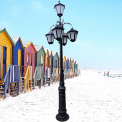 Cột Đèn Sân Vườn 5 Tay Đèn Mai Chiếu Thủy Cổ Điển cho Trụ cao từ 2m-5m ZALAA