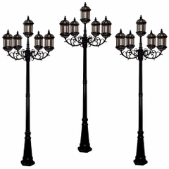 Cột Đèn Sân Vườn 5 Bóng chiếu sáng và trang trí cảnh quan cao từ 2m-5m ZALAA