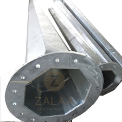 Cột Thép Mạ Kẽm Nhúng Nóng cho Cột Đèn Cao Áp từ 6-12m Tròn Côn / Bát Giác