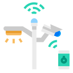 Cột Đèn Thông Minh Smart Poles Đa Chức Năng tích hợp Camera, Loa, Màn LED Quảng Cáo, Wifi...