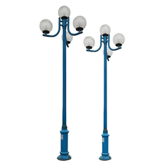 Cột Đèn Sân Vườn 4 Tay Quả Cầu D200, D300, D400 cho Trụ cao từ 2m-5m ZALAA