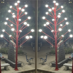 Cột Cây Thông Trang Trí Sân Vườn Cao 7m 25 tay Cầu D200 ZALAA