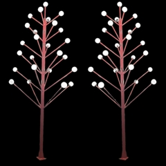 Cột Cây Thông Trang Trí Sân Vườn Cao 7m 25 tay Cầu D200 ZALAA