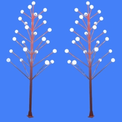 Cột Cây Thông Trang Trí Sân Vườn Cao 7m 25 tay Cầu D200 ZALAA