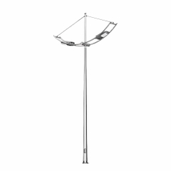 Cột Đèn Cao Áp Cánh Buồm Cần Đèn Đơn ZCD.CBD01 ZALAA | Chiếu Sáng Đường Phố