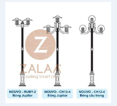 Đế Cột Nouvo - Chân Đế Cột Đèn Nhôm Gang Thép Bền Bỉ Chịu Lực Cao