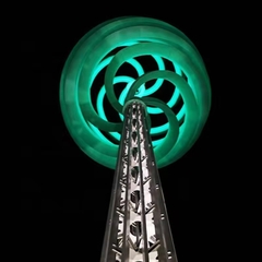 Cột Đèn Đẹp Lạ Sáng Tạo Nghệ Thuật từ Quả Chanh cao 4-6m Trang trí và Chiếu sáng cho Công viên, Cảnh quan trung tâm thương mại | LED Simulator Light