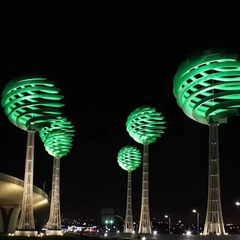 Cột Đèn Đẹp Lạ Sáng Tạo Nghệ Thuật từ Quả Chanh cao 4-6m Trang trí và Chiếu sáng cho Công viên, Cảnh quan trung tâm thương mại | LED Simulator Light